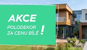 polodekor za cenu bílé barvy